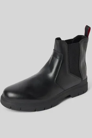 HUGO BOSS Chelsea Boots aus Leder mit Zugschlaufe Modell 