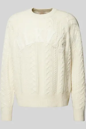 BLKVIS Strickpullover mit Zopfmuster und Rundhalsausschnitt in , Größe S