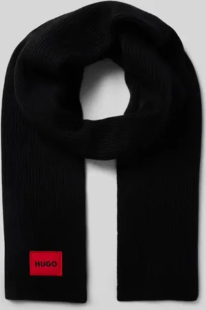 HUGO BOSS Schal mit Label-Patch Modell 
