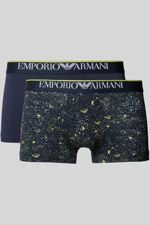 Emporio Armani Trunks mit elastischem Label-Bund im 2er-Pack in , Größe S