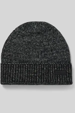 Strellson Mütze mit Label-Patch Modell 