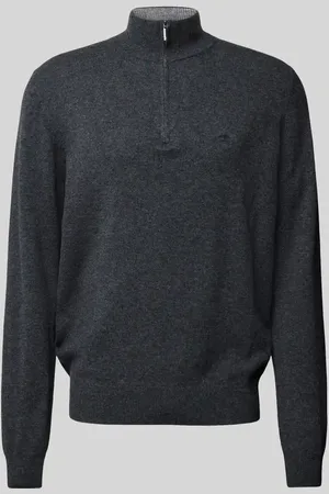 Fynch-Hatton Strickpullover mit Troyer-Kragen in , Größe L