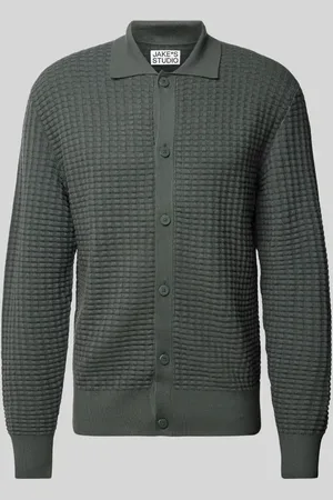 Jake*s Strickjacke mit Strukturmuster in , Größe XXL