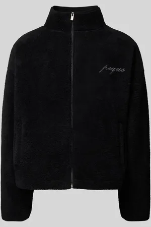 PEQUS Sweatjacke mit Label-Stitching Modell 