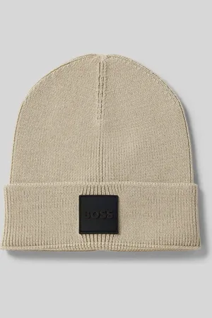 HUGO BOSS Beanie mit Label-Detail Modell 