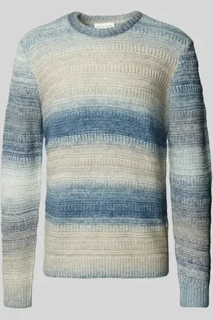 TOM TAILOR Regular Fit Strickpullover aus Baumwoll-Mix mit Farbverlauf in , Größe M