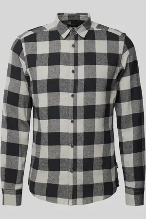 Only & Sons Slim Fit Freizeithemd mit Gitterkaro in , Größe M