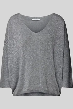 Zabaione Strickpullover mit V-Ausschnitt in , Größe S/M