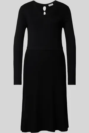 ROBE LÉGÈRE Knielanges Strickkleid mit V-Ausschnitt in , Größe S