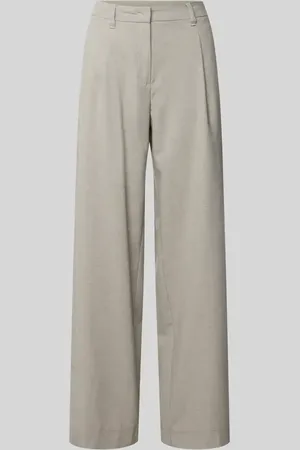 Mac Wide Leg Stoffhose mit Bundfalten Modell 