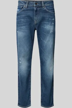 HUGO BOSS Regular Fit Jeans mit Label-Patch in , Größe 32/30