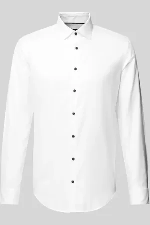Jake*s Slim Fit Business-Hemd mit Knopfleiste in , Größe 41/42