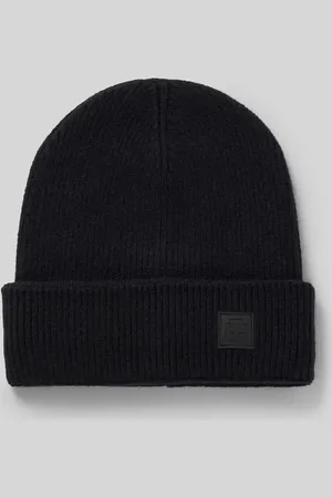 Strellson Mütze mit Label-Patch Modell 