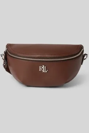 Ralph Lauren Lederbauchtasche mit Label-Applikation Modell 
