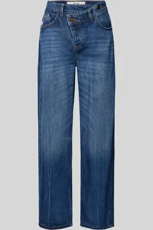 Goldgarn Cross Fit Jeans mit asymmetrischem Verschluss Modell 