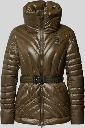 Blauer Steppjacke mit Stehkragen in , Größe XS