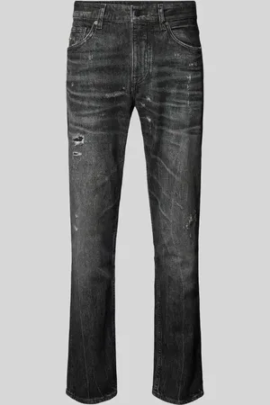 HUGO BOSS Straight Leg Jeans im Destroyed-Look Modell 
