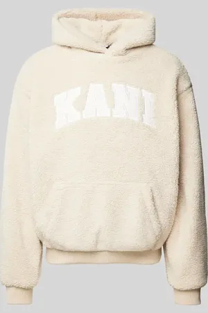 Karl Kani Hoodie mit Label-Patches in , Größe L