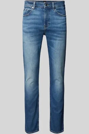 HUGO BOSS Regular Fit Jeans mit Label-Patch Modell 
