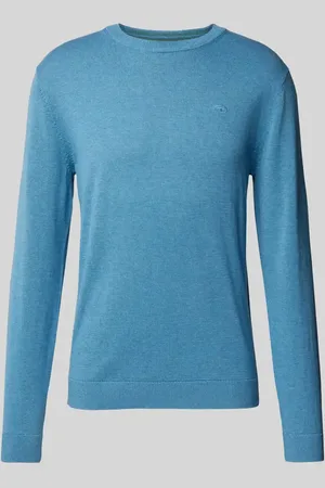 TOM TAILOR Strickpullover mit Rundhalsausschnitt aus reiner Baumwolle in , Größe M