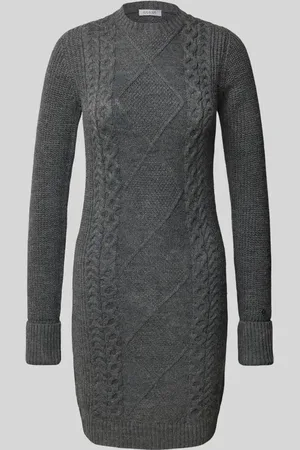 Guess Knielanges Strickkleid mit Zopfmuster Modell 