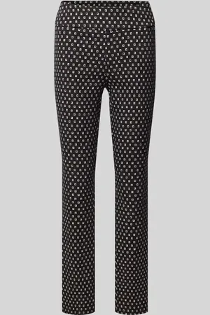 STEHMANN Stoffhose mit Label-Detail Modell 