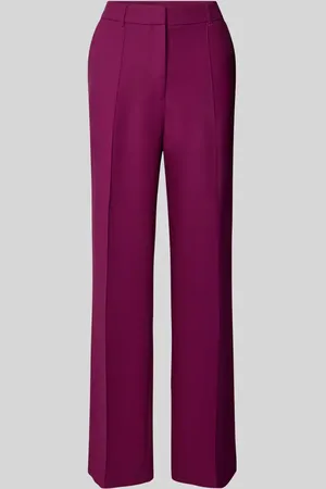 QS by s.Oliver Regular Fit Weite Hose mit fixierter Bügelfalte in , Größe 42/32