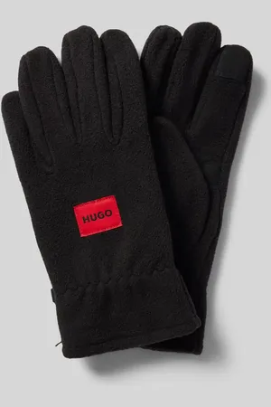 HUGO BOSS Handschuhe mit Label-Patch Modell 