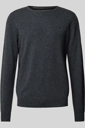 Fynch-Hatton Strickpullover mit Label-Stitching in , Größe L
