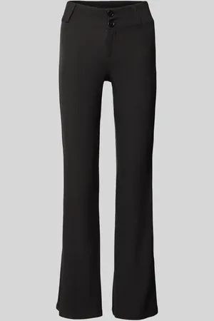 Gina Tricot Bootcut Stoffhose mit Knopf- und Reißverschluss in , Größe XS