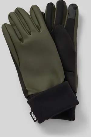 Rains Handschuhe mit Label-Detail in , Größe M