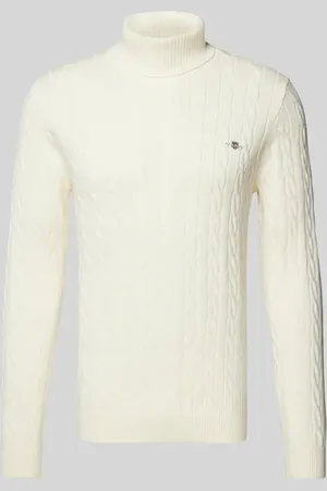 GANT Rollkragenpullover mit Label-Stitching in , Größe XL