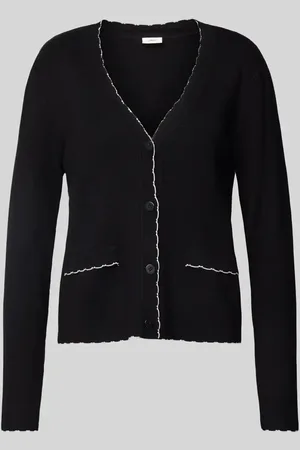 QS by s.Oliver Strickjacke mit Kontraststreifen in , Größe 40