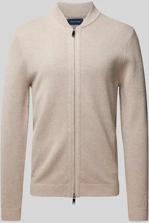 Christian Berg Strickjacke mit Zweiwege-Reißverschluss in , Größe XL
