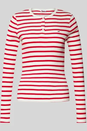 Tommy Hilfiger Slim Fit Longsleeve mit Logo-Stitching in , Größe XS