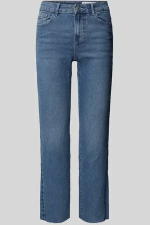 VERO MODA Regular Fit High-Waist-Jeans mit offenem Saum Modell 