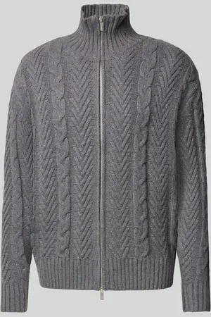 Jake*s Strickjacke mit Stehkragen in , Größe L