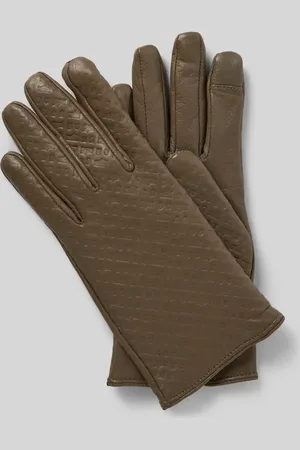 HUGO BOSS Lederhandschuhe mit Strukturmuster Modell 