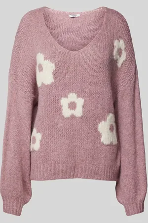 Zabaione Strickpullover mit gerippten Abschlüssen in , Größe S/M