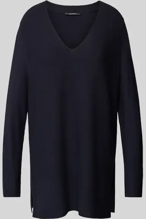 Comma, Oversized Strickpullover mit V-Ausschnitt in , Größe 34