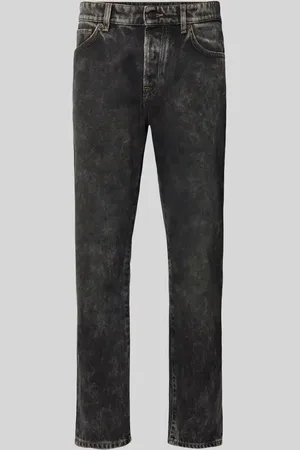 HUGO BOSS Regular Fit Jeans im Used-Look Modell 