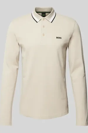 HUGO BOSS Regular Fit Poloshirt mit Label-Stitching in , Größe XXL