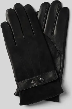 JOOP! Lederhandschuhe aus Schafsleder mit Druckknopfriegel in , Größe M