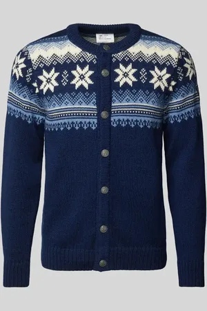Dale of Norway Strickjacke mit Rundhalsausschnitt 