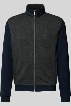Bugatti Sweatjacke mit Reißverschlusstaschen in , Größe S