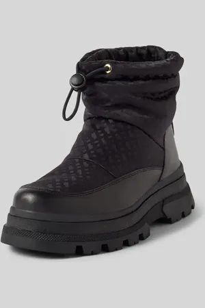 HUGO BOSS Snow Boots aus Leder mit Tunnelzug Modell 