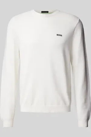 HUGO BOSS Strickpullover mit Label-Print Modell 