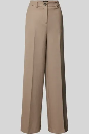 More & More Wide Leg Stoffhose mit Bügelfalten in , Größe 40