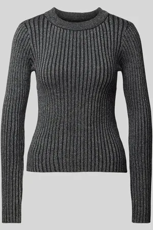 Pieces® Slim Fit Langarmshirt aus Viskose-Strick Modell 