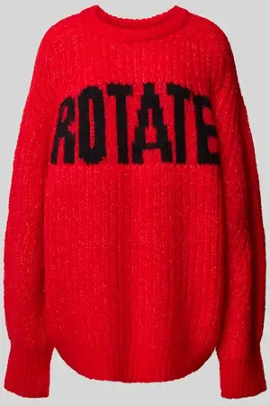 ROTATE Oversized Pullover mit Label-Print in , Größe 36